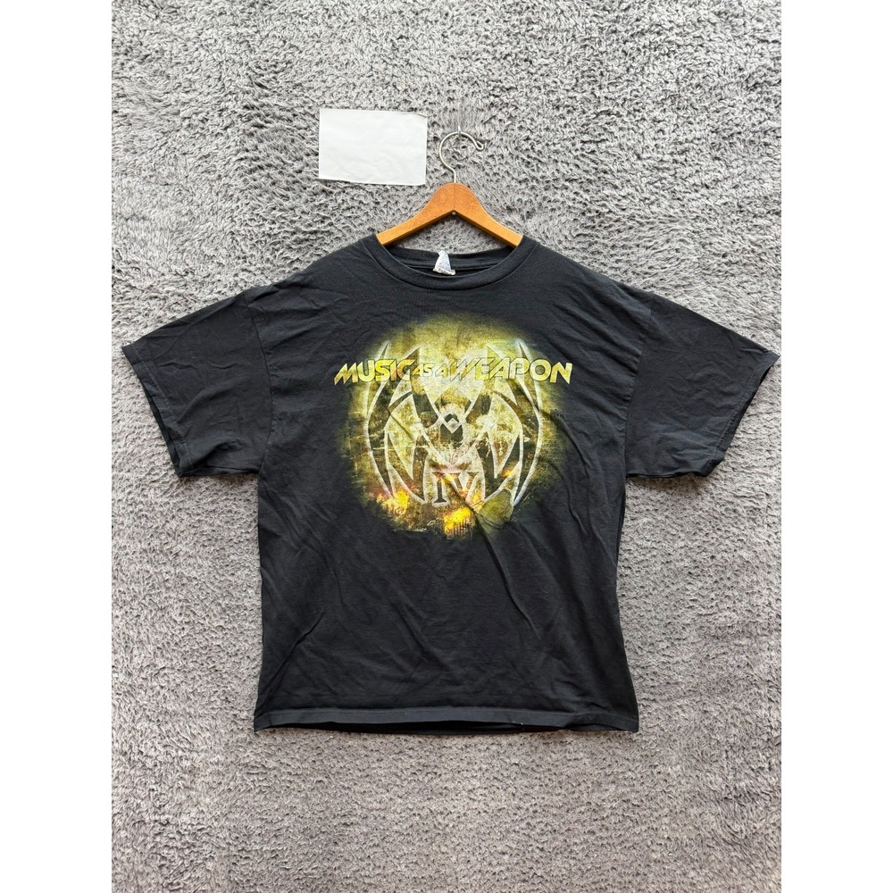 Vintage 2008 Disturbed Indestructible Music Band Tour Black Size XL